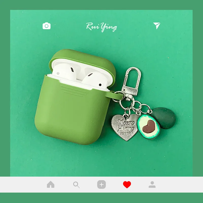 Super Cute INS Fruit Pendant Avocado Love Silicone Bluetooth Wireless Earphone Case For Apple AirPods 1 2 Headset cover
Super Cute INS Fruit Pendant Avocado Love Silicone Bluetooth Wireless Earphone Case For Apple AirPods 1 2 Headset cover