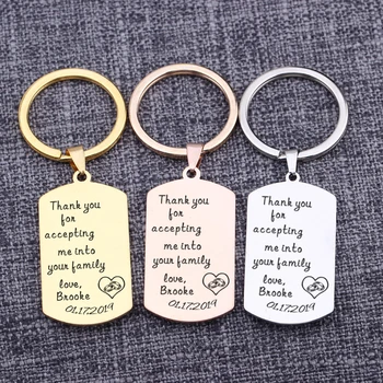 Thank You For Accepting Me Into Your Family Wedding Memory Present Souvenir Keychains Car Key Tag Cutsomized Time Date Name
Thank You For Accepting Me Into Your Family Wedding Memory Present Souvenir Keychains Car Key Tag Cutsomized Time Date Name