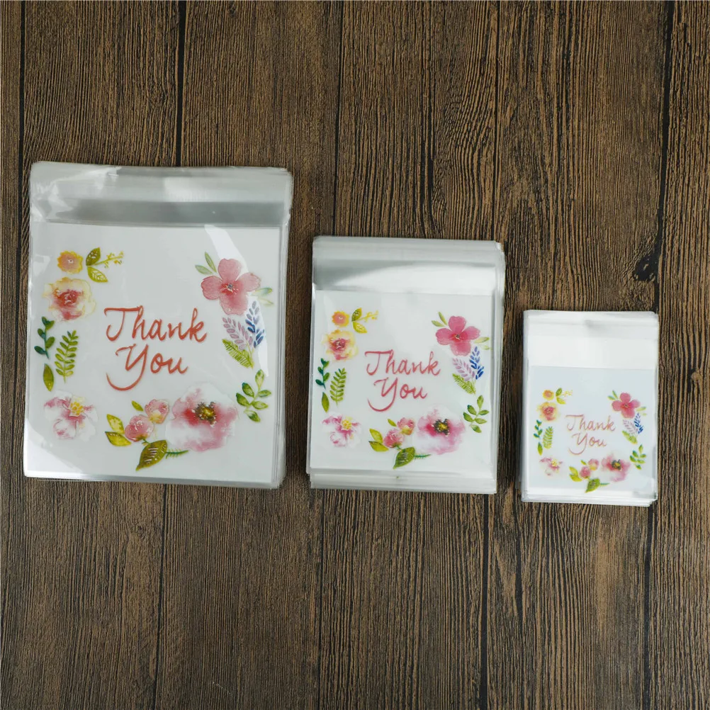 100pcs Thank You Flower Pattern DIY Resealable Transparent Opp Plastic Bags Self Adhesive Seal Jewellery Making Bag 3 Sizes
100pcs Thank You Flower Pattern DIY Resealable Transparent Opp Plastic Bags Self Adhesive Seal Jewellery Making Bag 3 Sizes