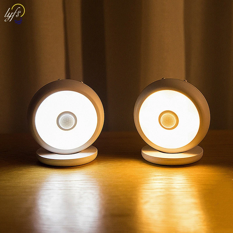 LED Wireless PIR Motion Sensor Night Light Battery Power 360 Degree Rotation LED Sensor Light Bedroom Corridor Night Lamp
LED Wireless PIR Motion Sensor Night Light Battery Power 360 Degree Rotation LED Sensor Light Bedroom Corridor Night Lamp