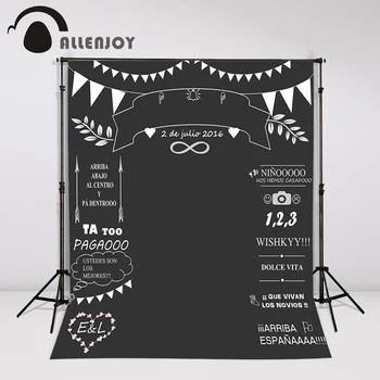 Allenjoy DIY Photographic wedding Backdrops black background Customized Birthday photocall photocall camera fotografica
Allenjoy DIY Photographic wedding Backdrops black background Customized Birthday photocall photocall camera fotografica