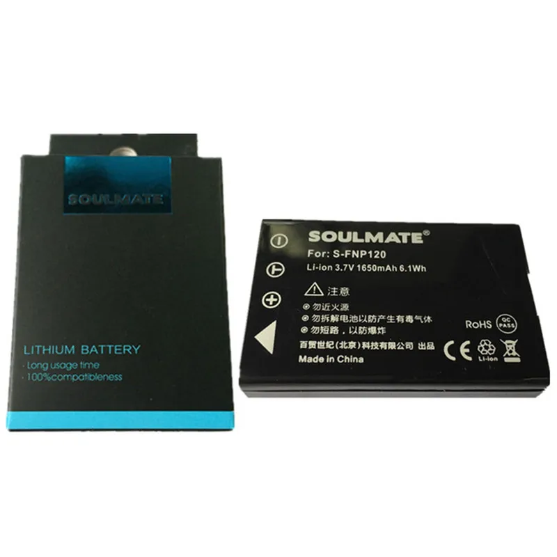 SOULMATE FNP120 NP-120 lithium batteries pack NP120 For FUJIFILM FUJI F10 F11 ZS10 ZOOM M603 Digital Camera Battery
SOULMATE FNP120 NP-120 lithium batteries pack NP120 For FUJIFILM FUJI F10 F11 ZS10 ZOOM M603 Digital Camera Battery