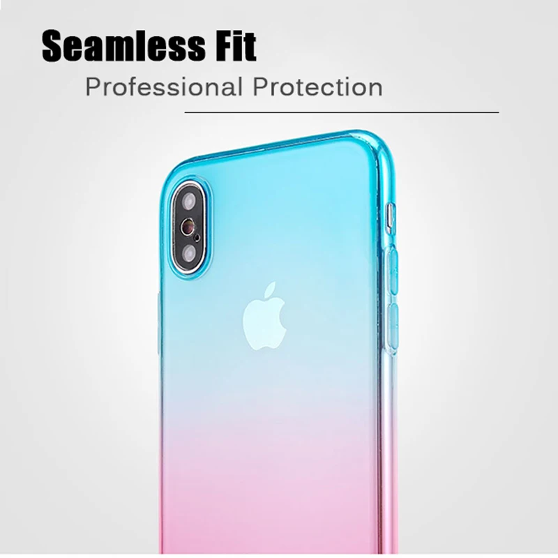 Luxury Brand For IPhone X Xr Xs Gradient Phone Case TPU Phone Back Cover For Apple Phone Simply Design For Iphone Xr Case Luxury Brand For IPhone X Xr Xs Gradient Phone Case TPU Phone Back Cover For Apple Phone Simply Design For Iphone Xr Case