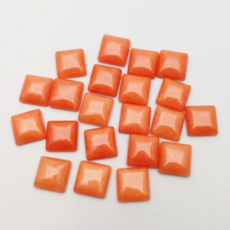 Fashion 12mm Orange red stone beads charms square CAB CABOCHON for jewelry Accessories wholesale 50pcs free shipping
Fashion 12mm Orange red stone beads charms square CAB CABOCHON for jewelry Accessories wholesale 50pcs free shipping