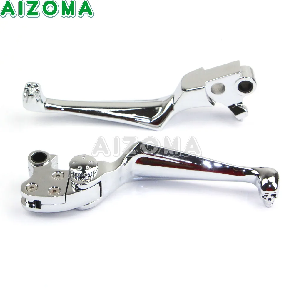 Skull Chrome Motorcycles Hand Brake Clutch Levers For Harley Softail Dyna Sportster FXR3 Electra/Road Glide 96-13 Hand Control
Skull Chrome Motorcycles Hand Brake Clutch Levers For Harley Softail Dyna Sportster FXR3 Electra/Road Glide 96-13 Hand Control