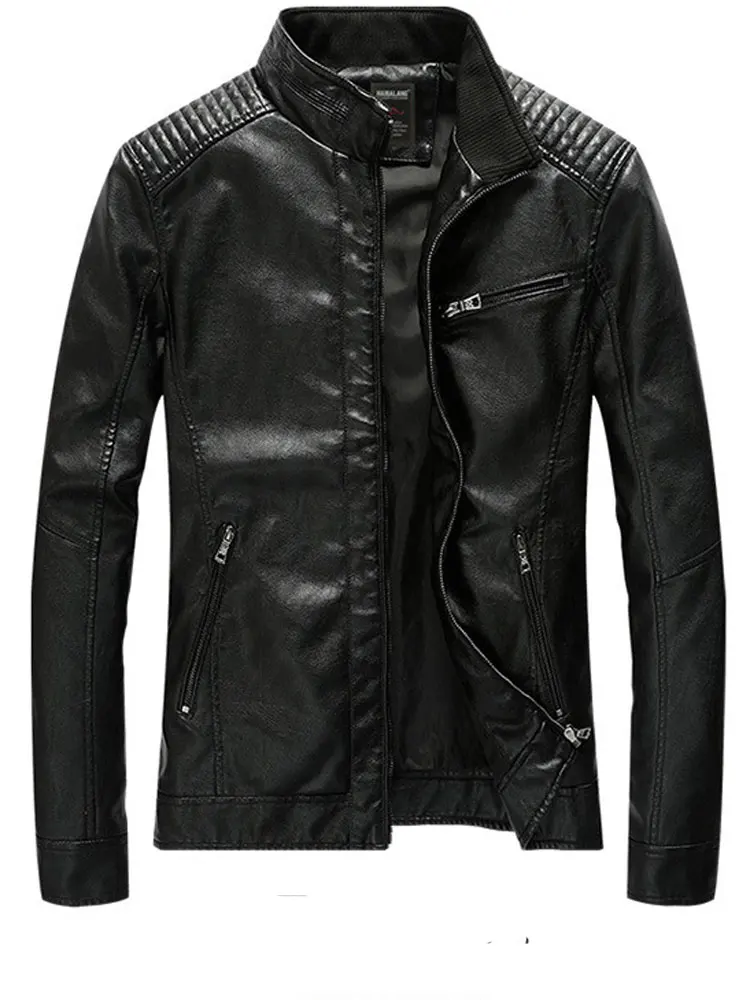 HEE GRAND 2019 Large size Loose Men's Jacket Solid Motorcycle Stand Leather Jacket with Pockets Long Sleeve Zipper Jacket MWP509
HEE GRAND 2019 Large size Loose Men's Jacket Solid Motorcycle Stand Leather Jacket with Pockets Long Sleeve Zipper Jacket MWP509