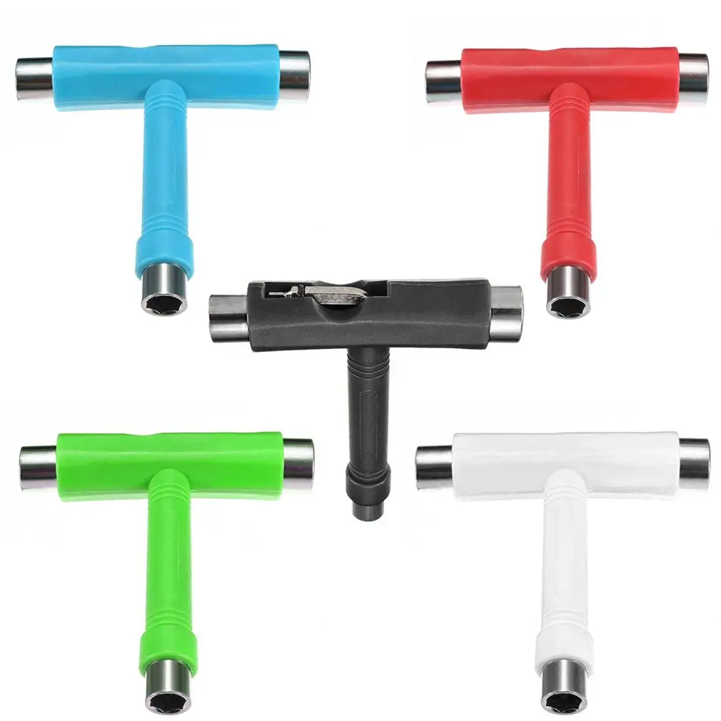Skateboard Tool Scooter Longboard T Shape Multifunctional Wrench Nuts Adjusting Tool Skate T-shape Adjustment Equipment 10.3x9cm
Skateboard Tool Scooter Longboard T Shape Multifunctional Wrench Nuts Adjusting Tool Skate T-shape Adjustment Equipment 10.3x9cm