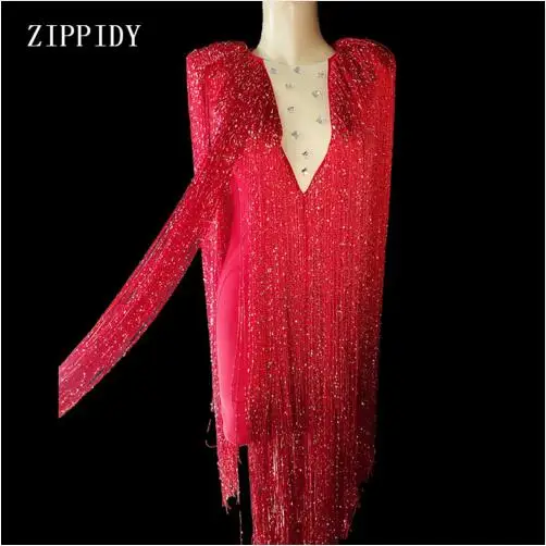 New design Long Fringes Design Dress Rhinestones Outfit Sexy Dance Wear Party Tassel Costume Stage Club wear Clothes
New design Long Fringes Design Dress Rhinestones Outfit Sexy Dance Wear Party Tassel Costume Stage Club wear Clothes