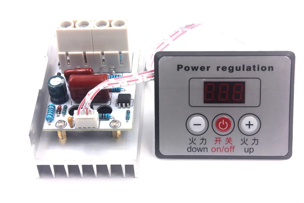 AC 220V 10000W SCR Digital Voltage Regulator Speed Control Dimmer Thermostat 80A
AC 220V 10000W SCR Digital Voltage Regulator Speed Control Dimmer Thermostat 80A
