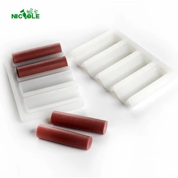 Soap Mold 4-Cavity Silicone Cylindrical Tube Mould DIY Handmade Crystal Glue Tool 
Soap Mold 4-Cavity Silicone Cylindrical Tube Mould DIY Handmade Crystal Glue Tool