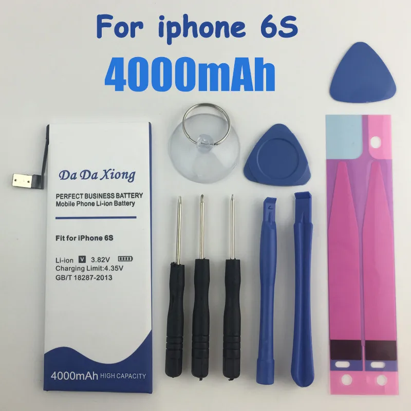 Аккумуляторная батарея высокой емкости 4000 мАч для Apple iPhone 6S аккумулятор iphone6S с
