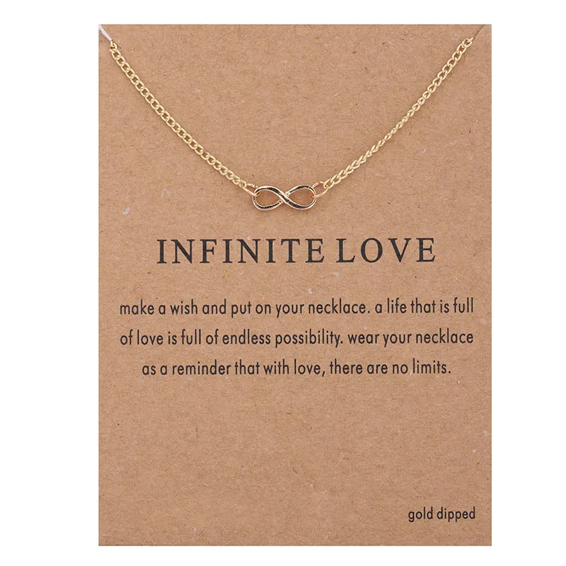 New Style Infinite-Love gold-color Pendant necklace Fashion Statement Clavicle Chains Necklace For Women Jewelry with card
New Style Infinite-Love gold-color Pendant necklace Fashion Statement Clavicle Chains Necklace For Women Jewelry with card
