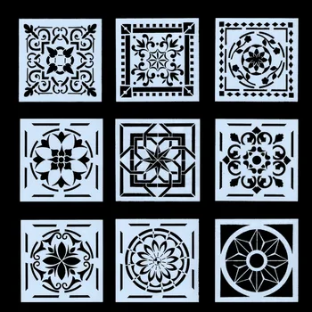 9Pcs/Set 15cm Geometry Frame Background DIY Layering Stencils Painting Scrapbook Coloring Embossing Album Decorative Template
9Pcs/Set 15cm Geometry Frame Background DIY Layering Stencils Painting Scrapbook Coloring Embossing Album Decorative Template