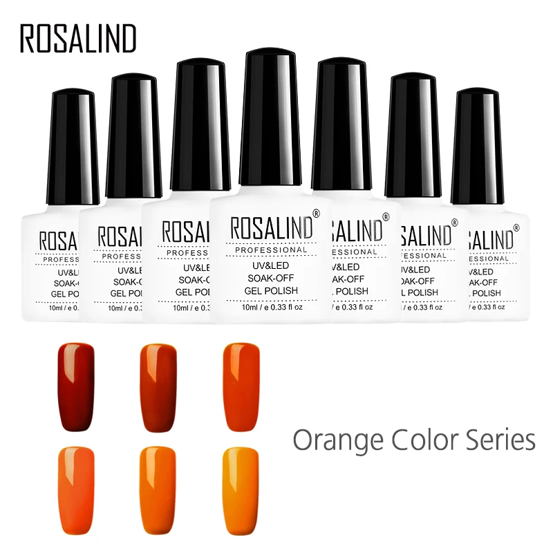 ROSALIND Gel 1S 10ML Orange Colors Series UV Nail Gel Polish Semi Permanent Soak Off Colourful Nail Art High Quality Gel Lacquer
ROSALIND Gel 1S 10ML Orange Colors Series UV Nail Gel Polish Semi Permanent Soak Off Colourful Nail Art High Quality Gel Lacquer