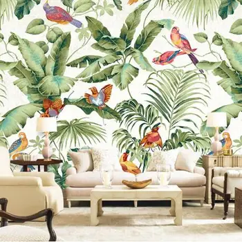 3D stereo tropical garden flower bird painting style wallpaper bedroom TV background personality wallpaper mural
3D stereo tropical garden flower bird painting style wallpaper bedroom TV background personality wallpaper mural