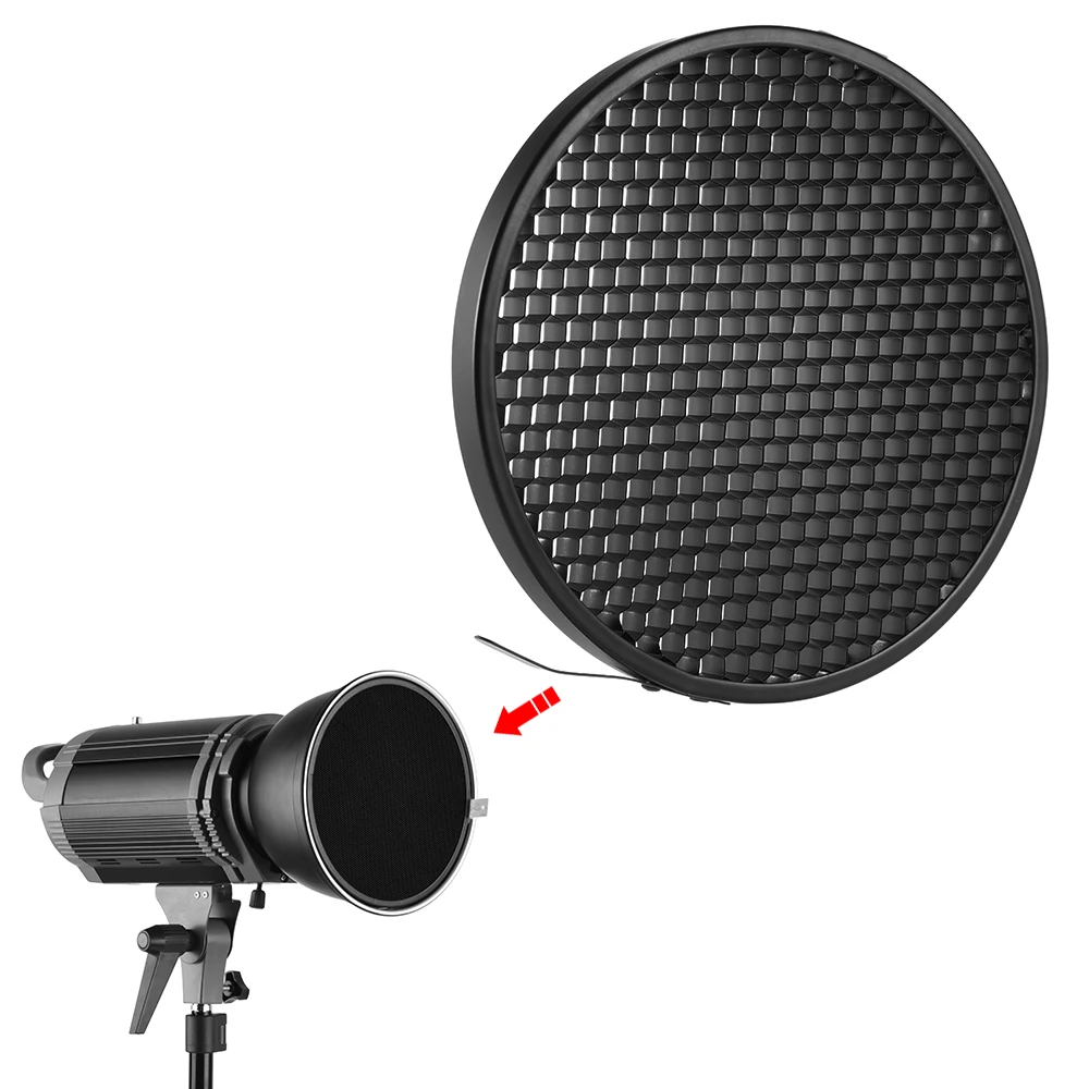 Photo Studio 16.8cm 60 Degree Honeycomb Grid for 7" Standard Reflector Diffuser Lamp Shade Dish
Photo Studio 16.8cm 60 Degree Honeycomb Grid for 7" Standard Reflector Diffuser Lamp Shade Dish