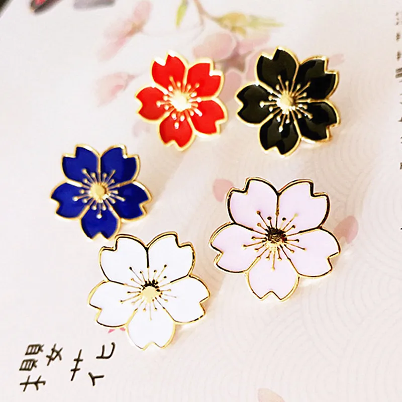 Fashion Japanese Style Beautiful Cherry Blossoms Uniform Badge Denim Tops Pin Button Flower Brooch Pins Jewelry Gift for Girl
Fashion Japanese Style Beautiful Cherry Blossoms Uniform Badge Denim Tops Pin Button Flower Brooch Pins Jewelry Gift for Girl