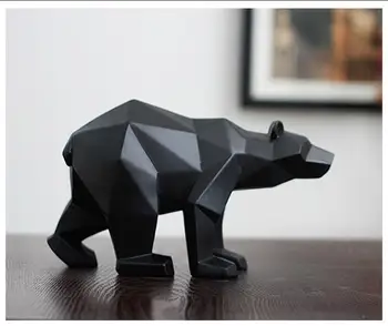 Black Panther Sculpture Geometric Resin Leopard Statue animal Decor Gift Craft Ornament Accessories Furnishing Bear statues
Black Panther Sculpture Geometric Resin Leopard Statue animal Decor Gift Craft Ornament Accessories Furnishing Bear statues