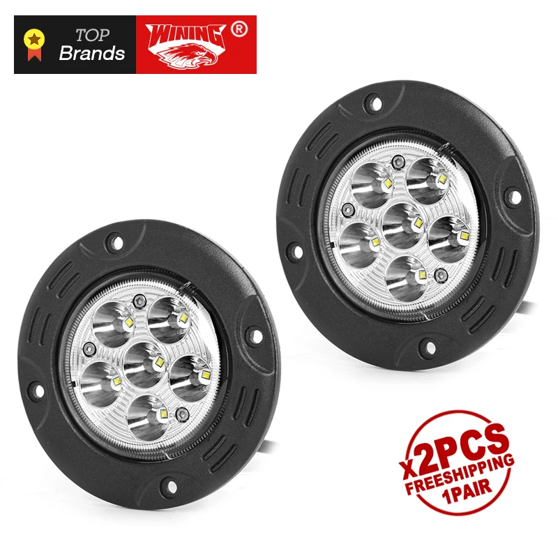 Freeshipping pair 18W LED Work Light 4.8 inch Flush Mount spot beam workligts Round Offroad LED Truck Work Lights for Truck
Freeshipping pair 18W LED Work Light 4.8 inch Flush Mount spot beam workligts Round Offroad LED Truck Work Lights for Truck