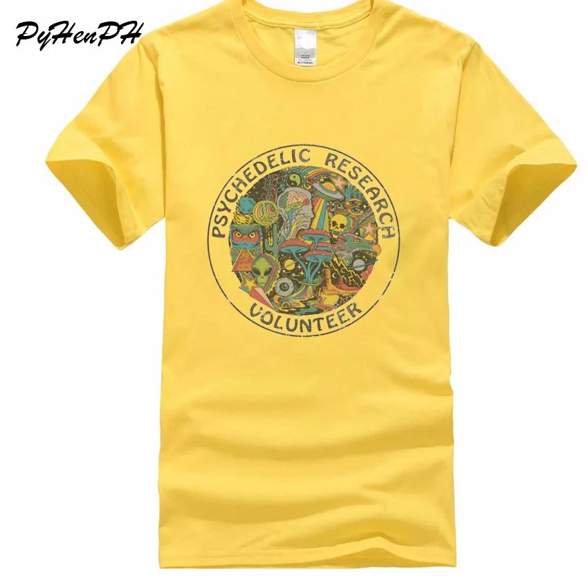 New Summer T-shirt Psychedelic Research Volunteer Print T shirt Blusa Customize O-neck Men Tee shirt Homme 100% Cotton Shirt
New Summer T-shirt Psychedelic Research Volunteer Print T shirt Blusa Customize O-neck Men Tee shirt Homme 100% Cotton Shirt