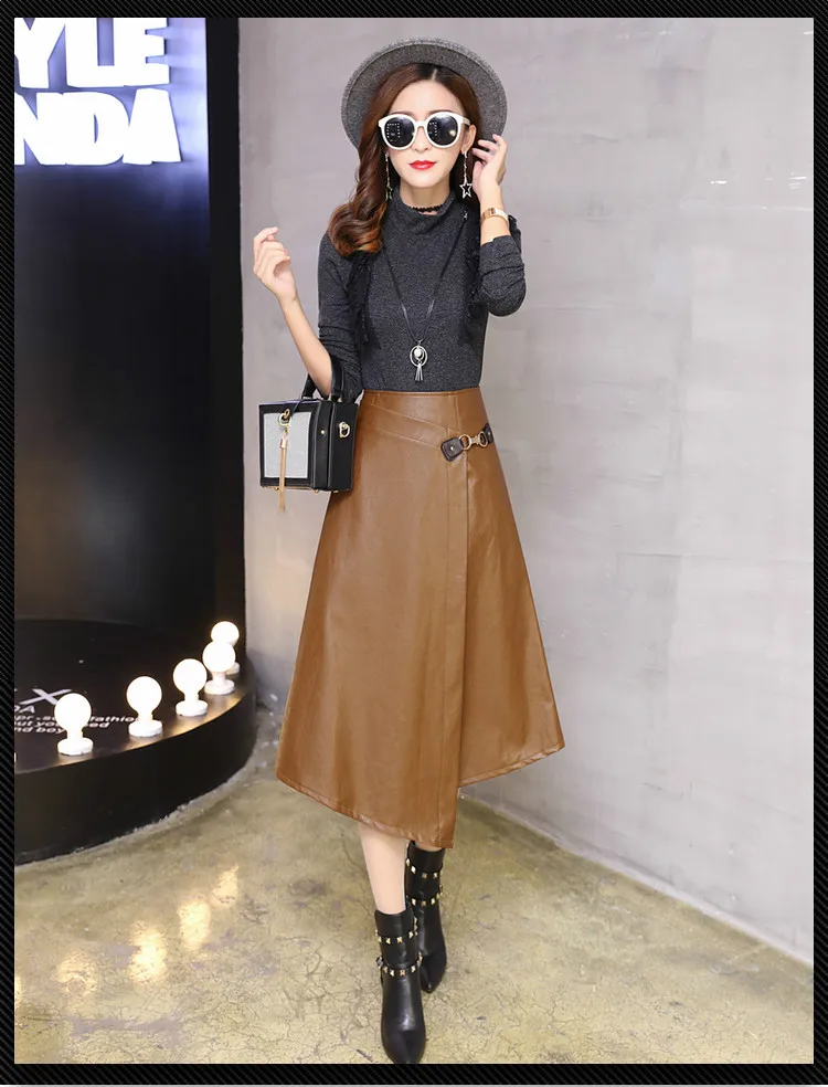 2018 spring winter high waist mid calf skirt with sequined A-line pleated female skirt faldas mujer
2018 spring winter high waist mid calf skirt with sequined A-line pleated female skirt faldas mujer