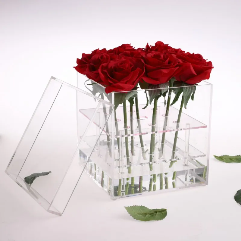 Valentine's Day Rose Flower Storage Box Transparent Acrylic Flower Box Paper Packaging Carton Plus Foam Label Gift Box For Girls
Valentine's Day Rose Flower Storage Box Transparent Acrylic Flower Box Paper Packaging Carton Plus Foam Label Gift Box For Girls