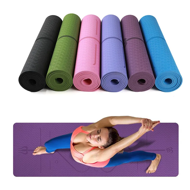 183*61*0.6cm TPE Yoga Mat with Position Line Non Slip Carpet Mat for Beginner Fitness Gymnastics Mat
183*61*0.6cm TPE Yoga Mat with Position Line Non Slip Carpet Mat for Beginner Fitness Gymnastics Mat