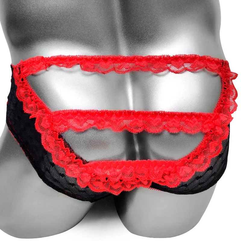 Sissy Briefs Panties With Hollow Butt Open Lace Ruffled Mesh Patchwork Sexy Lingerie for Gay Male Underwear Brief Men Underpants
Sissy Briefs Panties With Hollow Butt Open Lace Ruffled Mesh Patchwork Sexy Lingerie for Gay Male Underwear Brief Men Underpants
