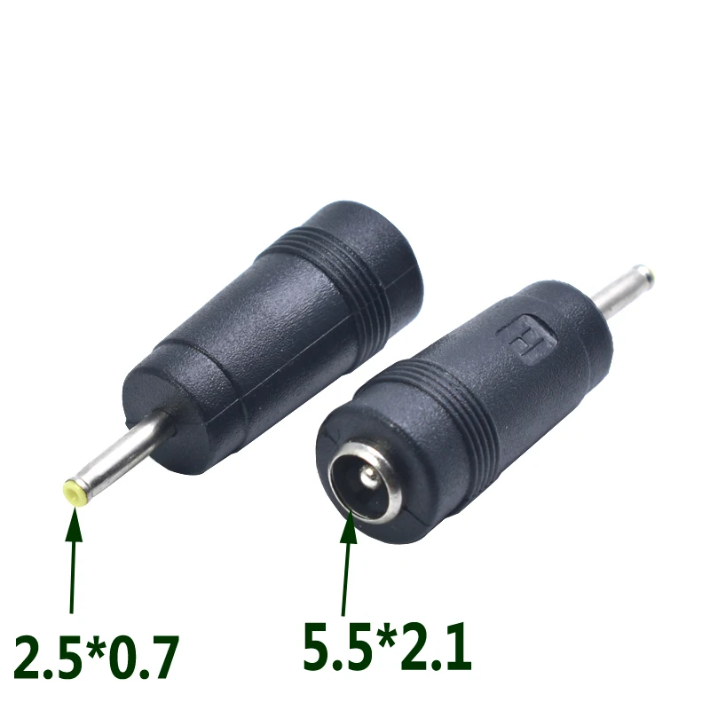 5.5 x 2.1 mm female to 2.5 x 0.7 mm male DC Power Connector Adapter Laptop 5.5*2.1 to 2.5*0.7 mm
5.5 x 2.1 mm female to 2.5 x 0.7 mm male DC Power Connector Adapter Laptop 5.5*2.1 to 2.5*0.7 mm