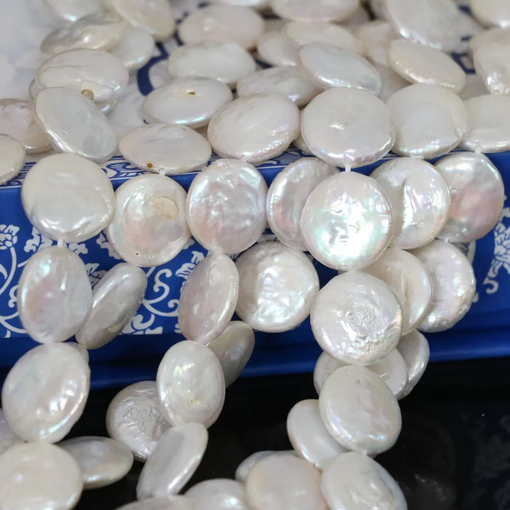 High Grade Natural Freshwater Pearl White Coin 14mm Round Loose Beads Fit Classical Necklace Bracelet Diy Jewelry 15inch B1354
High Grade Natural Freshwater Pearl White Coin 14mm Round Loose Beads Fit Classical Necklace Bracelet Diy Jewelry 15inch B1354