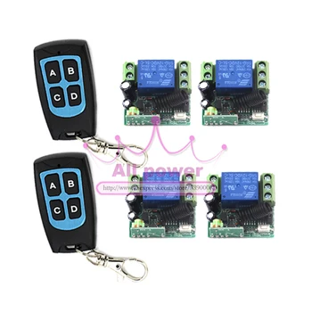 Quad 12V remote switch , fixed code , jog/inter-lock working way, 2 controller and 4 receiver per set
Quad 12V remote switch , fixed code , jog/inter-lock working way, 2 controller and 4 receiver per set