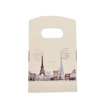 100pcs/lot Eiffel Tower With Handles Small Gift Bags Wholesale Mini Jewelry Bags 9 x 15cm Plastic Gift Packaging Bags
100pcs/lot Eiffel Tower With Handles Small Gift Bags Wholesale Mini Jewelry Bags 9 x 15cm Plastic Gift Packaging Bags