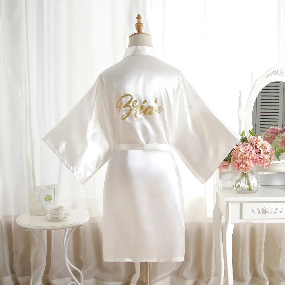 Женский Короткий халат BZEL кимоно для невесты свадебной вечеринки матери |