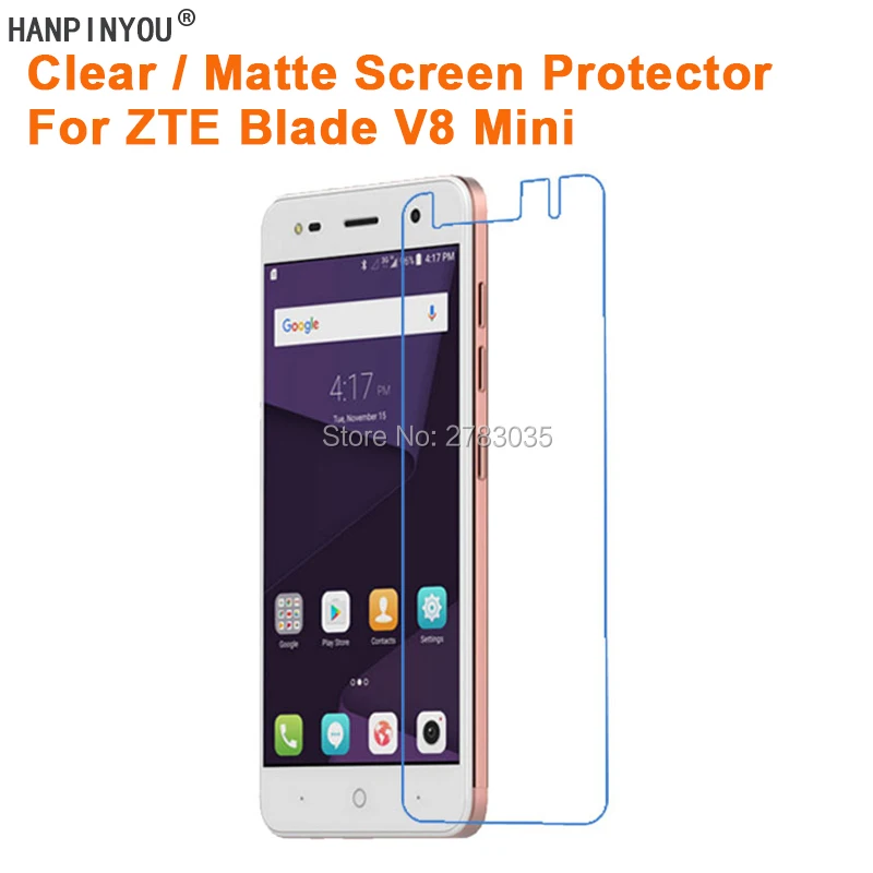 For ZTE Blade V8 Mini / V8mini 5.0" Clear Glossy /Anti-Glare Matte Screen Protector Protective Film Guard (Not Tempered Glass)
For ZTE Blade V8 Mini / V8mini 5.0" Clear Glossy /Anti-Glare Matte Screen Protector Protective Film Guard (Not Tempered Glass)