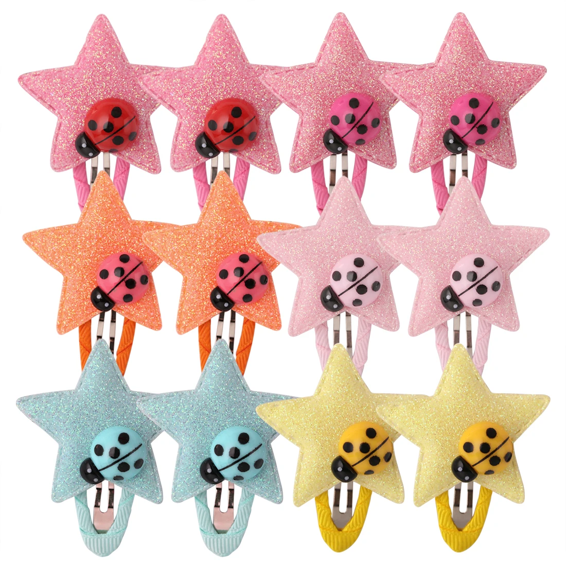 2PCS Girls Star Hair Clips Cute Cartoon Ladybug Hairpins BB Clips Hairgrips for Children Kids Hair Accessories
2PCS Girls Star Hair Clips Cute Cartoon Ladybug Hairpins BB Clips Hairgrips for Children Kids Hair Accessories