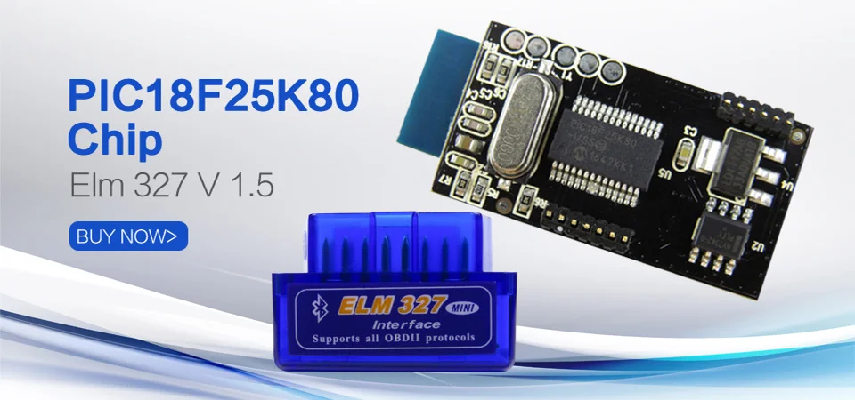 Super Mini Elm327 Bluetooth OBD2 V1.5 Elm 327 V 1.5 OBD 2 Car Diagnostic-Tool Scanner