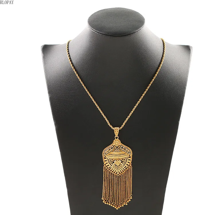 Dubai Gold Fashion Pendant Jewelry Tassels Heart Shape Necklace Pendant for Women Long Necklace
Dubai Gold Fashion Pendant Jewelry Tassels Heart Shape Necklace Pendant for Women Long Necklace