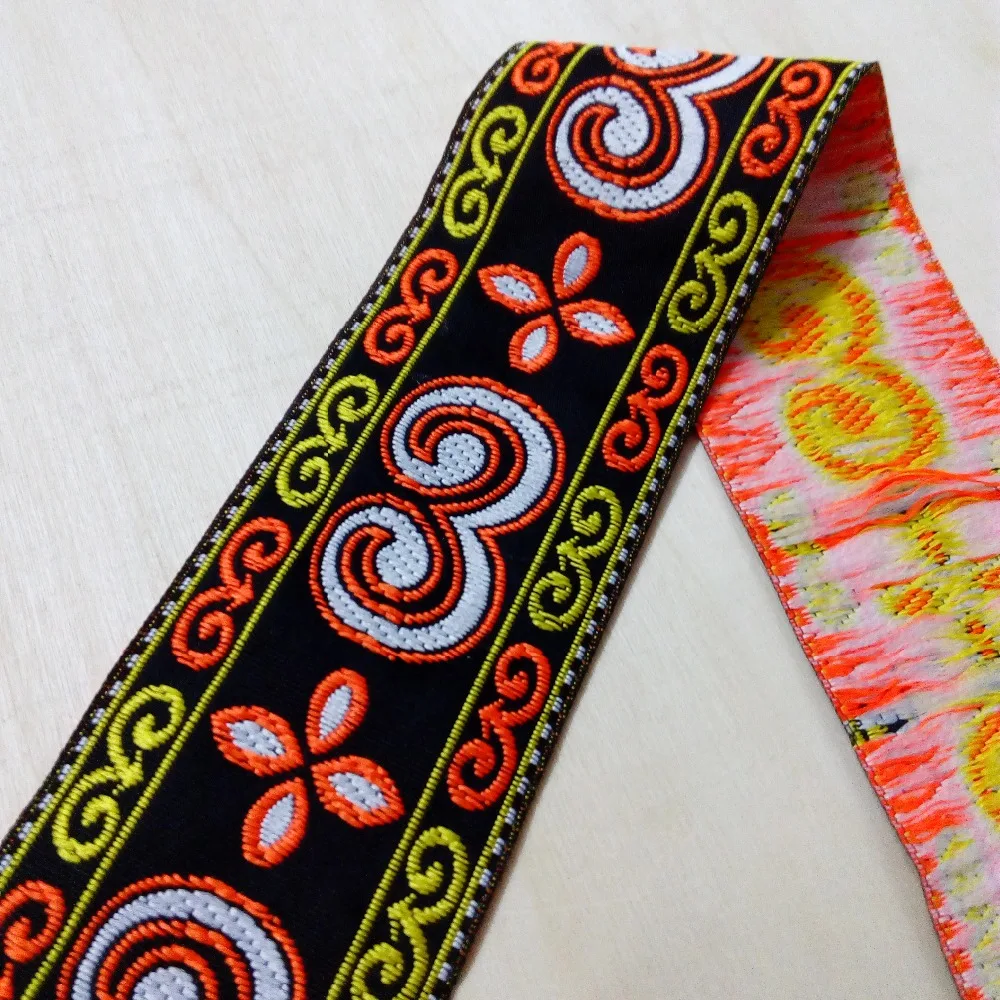5cm 50mm 2'' Orange Yellow White Black Miao Symbol Ethnic Bedding Lace Costume Curtain Laciness National Jacquard Ribbon Webbing
5cm 50mm 2'' Orange Yellow White Black Miao Symbol Ethnic Bedding Lace Costume Curtain Laciness National Jacquard Ribbon Webbing