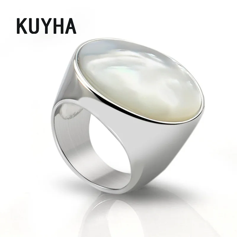 Vintage simple big round White Opal Stone Rings stainless steel silver jewelry Delicate wedding Engagement rings for women
Vintage simple big round White Opal Stone Rings stainless steel silver jewelry Delicate wedding Engagement rings for women