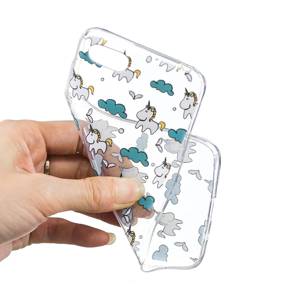 Slim Animal Fruit Patterned Ultra Thin Clear Soft Silicone Case Cover For Huawei Y5 2018 TPU Gel Snap On Capa Coque For Y5 Prime4