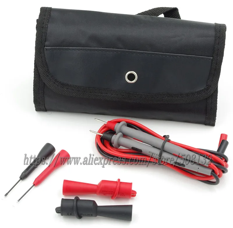 Fluke TL71 Hard Point Test Lead Probe + Alligator Clip AC175+ 28mm Piercing Needle Non-destructive test probe + Accessories case
Fluke TL71 Hard Point Test Lead Probe + Alligator Clip AC175+ 28mm Piercing Needle Non-destructive test probe + Accessories case