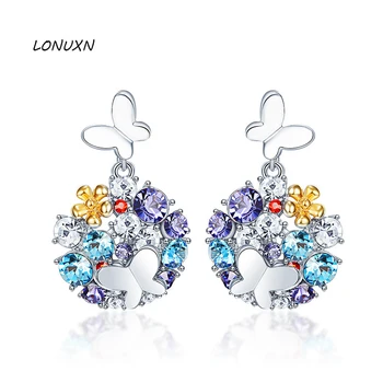 3.2*1.8cm 5 colors exquisite color, genuine Austria crystal, double butterfly earrings, classic Flowers City jewelry lovers gift
3.2*1.8cm 5 colors exquisite color, genuine Austria crystal, double butterfly earrings, classic Flowers City jewelry lovers gift