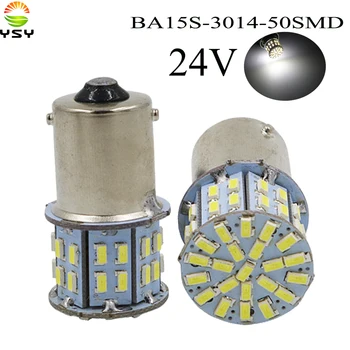 YSY 100X p21w 1156 1157 BA15S BAY15D 3014 50 Smd Bulbs For Car Turn Signal Lights Brake lamp Parking Lights White 24V
YSY 100X p21w 1156 1157 BA15S BAY15D 3014 50 Smd Bulbs For Car Turn Signal Lights Brake lamp Parking Lights White 24V