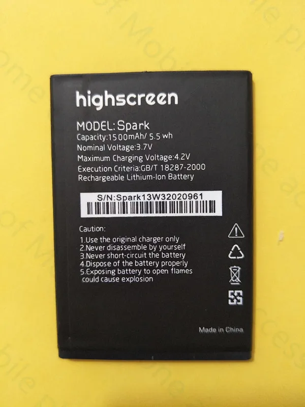 AZK 2017 NEW Highscreen 1500mah spark battery for Highscreen Spark mobile phone high quality
AZK 2017 NEW Highscreen 1500mah spark battery for Highscreen Spark mobile phone high quality