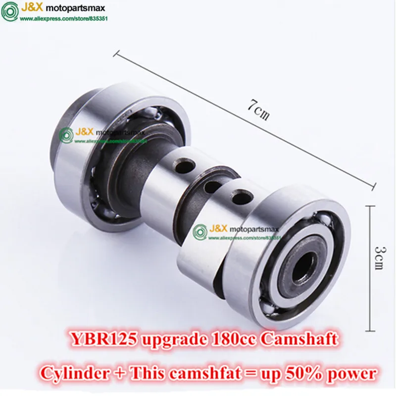 YBR125cc upgrade to 150cc 168cc 170cc 180cc modified camshaft increase power to 30%
YBR125cc upgrade to 150cc 168cc 170cc 180cc modified camshaft increase power to 30%