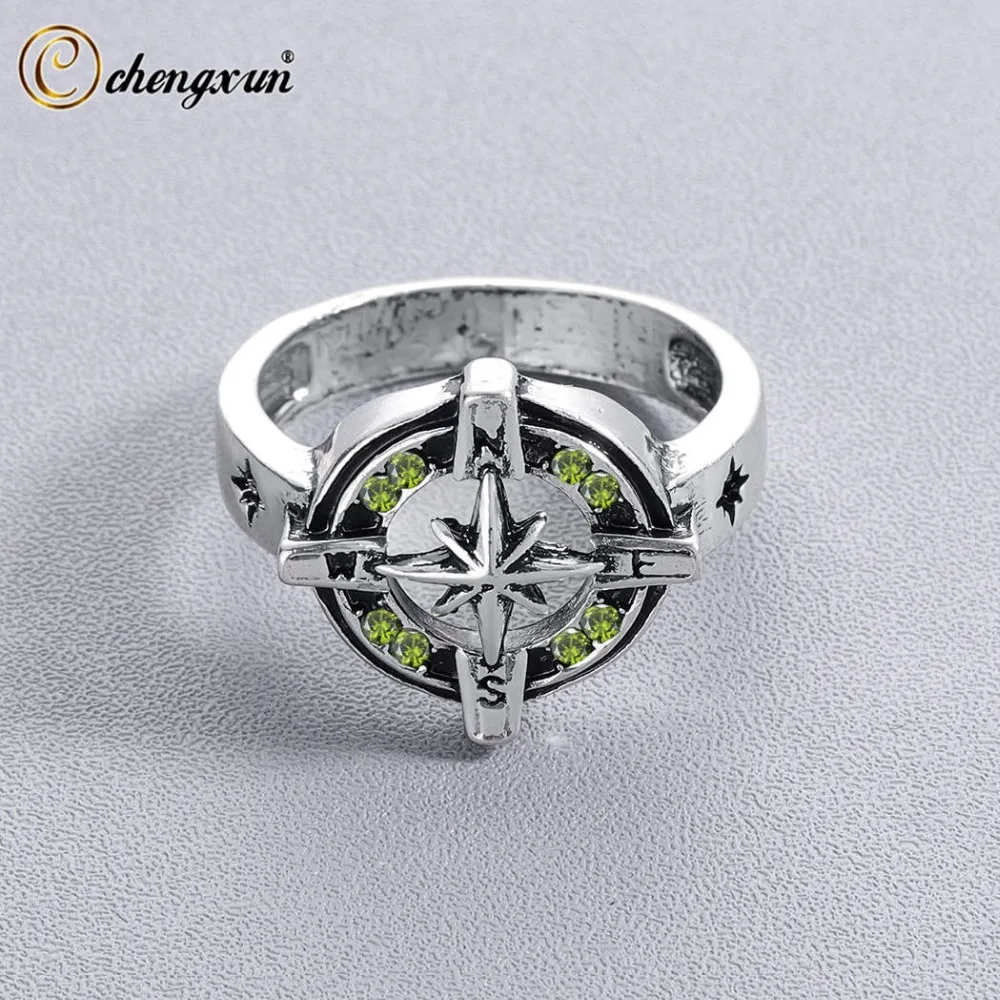 CHENGXUN Wind Rose Signet Ring for Men Unique Symbol Male Compass Antique Green Vintage Style Party Boyfriend Gift
CHENGXUN Wind Rose Signet Ring for Men Unique Symbol Male Compass Antique Green Vintage Style Party Boyfriend Gift