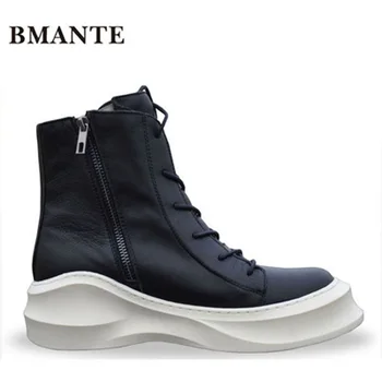 Bmante Men's Boots Genuine Leather Platform Thick Bottom Ankle Shoes Trainers Male Adult Boots Casual Zip Gothic Dark Shoes
Bmante Men's Boots Genuine Leather Platform Thick Bottom Ankle Shoes Trainers Male Adult Boots Casual Zip Gothic Dark Shoes