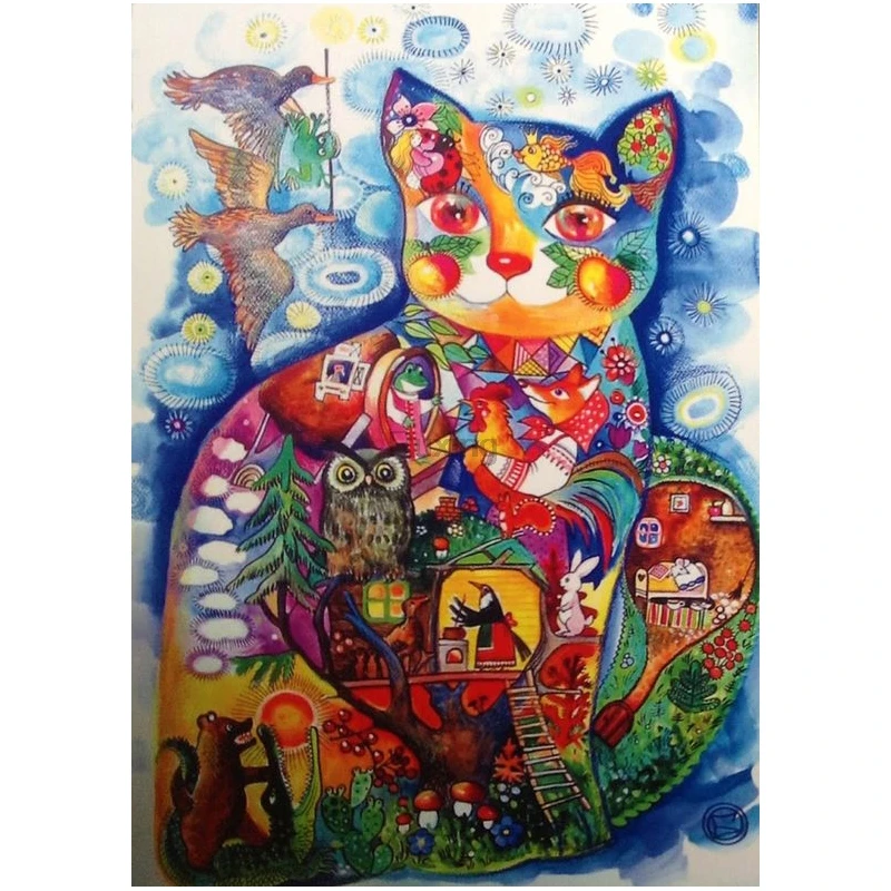 Diamond Mosaic Embroidery 5D Diamond Painting Cartoon cat stitching watercolor illustration Cross Stitch Handmade decorative art
Diamond Mosaic Embroidery 5D Diamond Painting Cartoon cat stitching watercolor illustration Cross Stitch Handmade decorative art