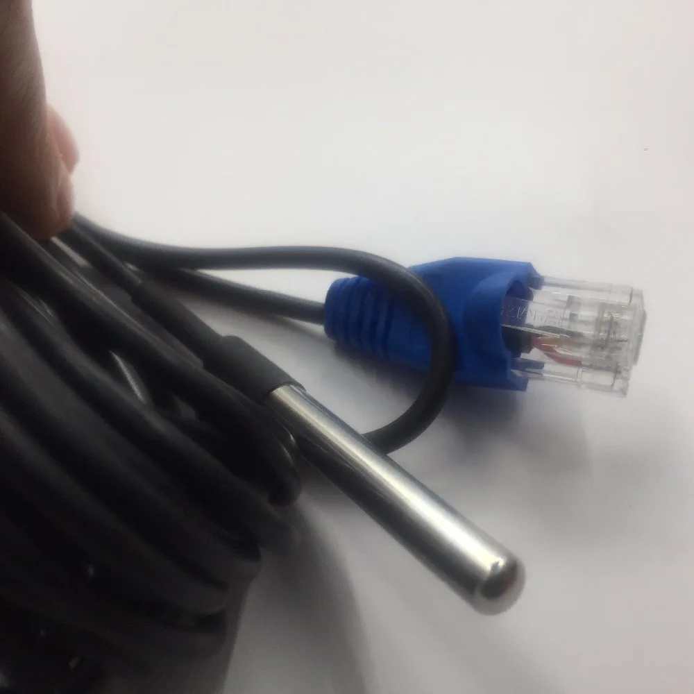Free shipping 2PC orginal ds18b20 temperature sensor with RJ45 6*50MM dallas temperature sensor waterproof 18b20 4M
Free shipping 2PC orginal ds18b20 temperature sensor with RJ45 6*50MM dallas temperature sensor waterproof 18b20 4M