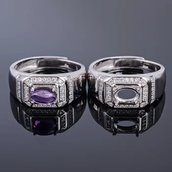 MeiBaPJ 5*7 Natural Amethyst Gemstone Fashion Ring /Empty Support for Men Real 925 Sterling Silver Fine Charm Jewelry SY
MeiBaPJ 5*7 Natural Amethyst Gemstone Fashion Ring /Empty Support for Men Real 925 Sterling Silver Fine Charm Jewelry SY